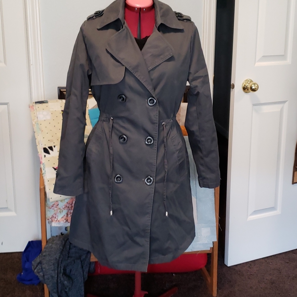 Beautiful unworn grey pea coat